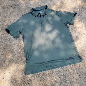 Colosseum Alabama Army Green Polo Shirt